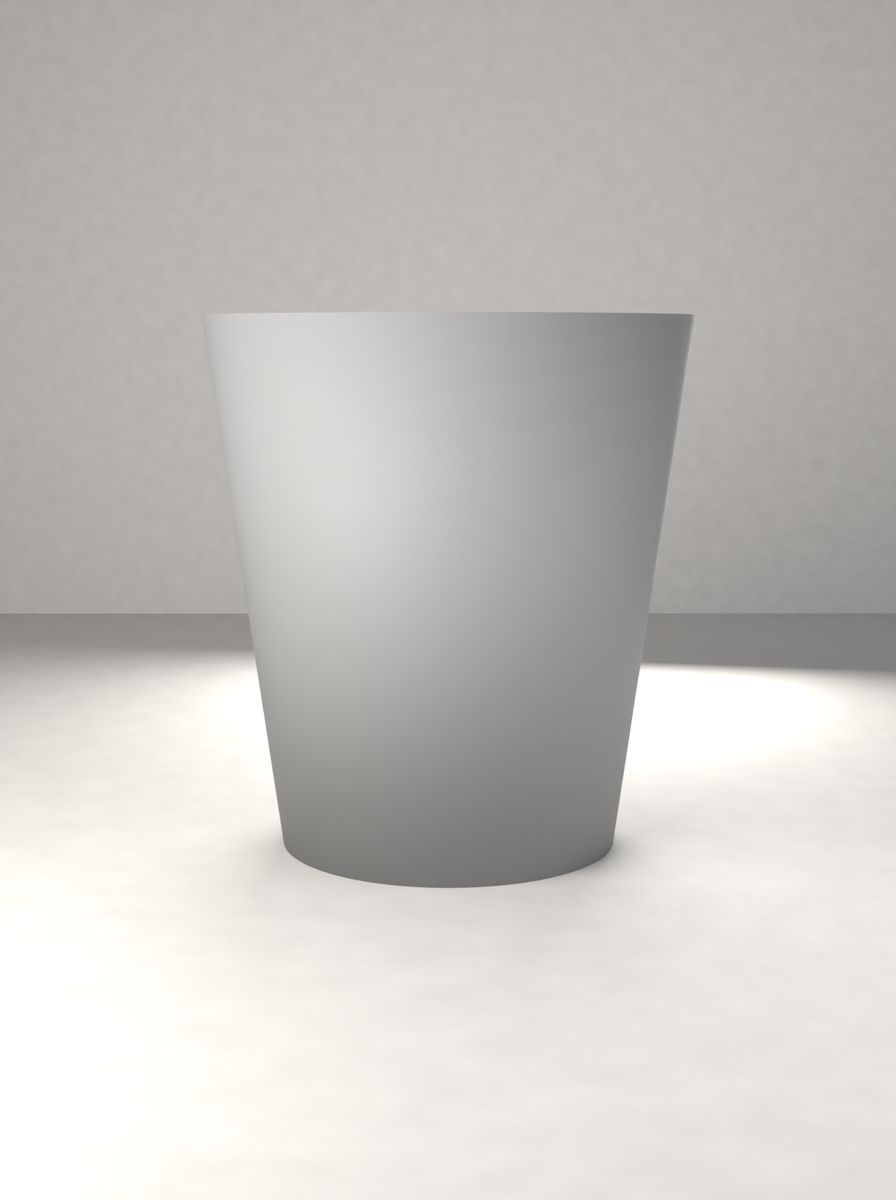 Konik Saksı (100 mm Üst Çap, 70 mm Alt Çap, 110 mm Yükseklik, Drenaj Delikli) görsel 2