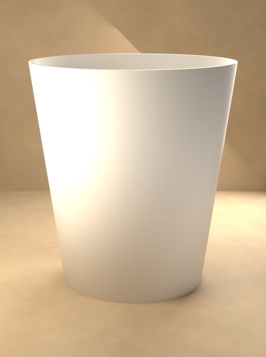 Konik Saksı (100 mm Üst Çap, 70 mm Alt Çap, 110 mm Yükseklik, Drenaj Delikli) görsel 3