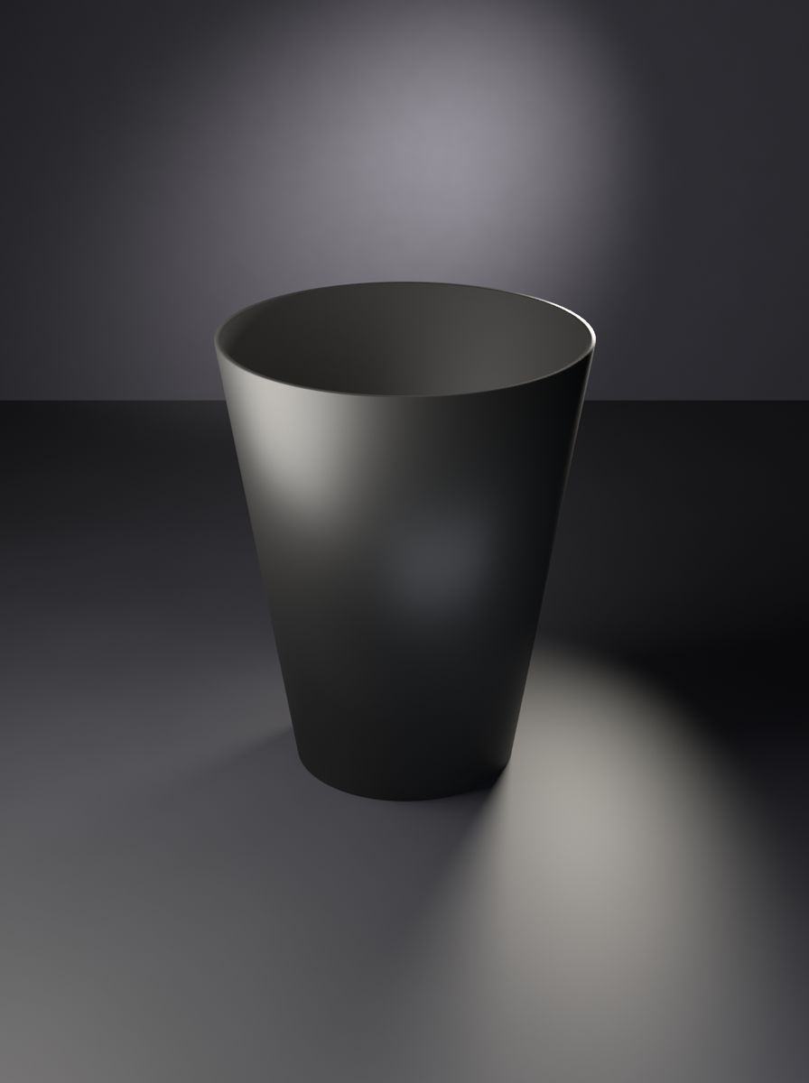 Konik Saksı (105 mm Üst Çap, 65 mm Alt Çap, 130 mm Yükseklik, Drenaj Delikli)