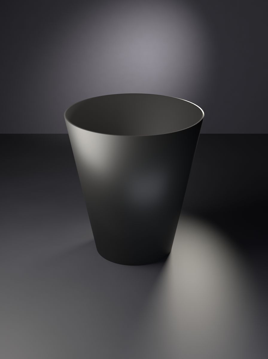 Konik Saksı (110 mm Üst Çap, 65 mm Alt Çap, 120 mm Yükseklik, Drenaj Delikli)