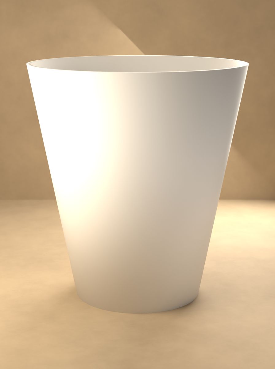 Konik Saksı (110 mm Üst Çap, 65 mm Alt Çap, 120 mm Yükseklik, Drenaj Delikli) görsel 3