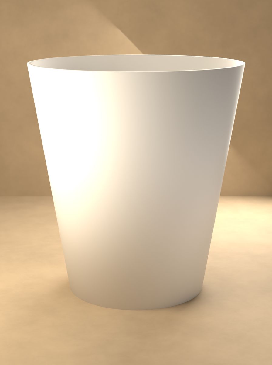 Konik Saksı (115 mm Üst Çap, 75 mm Alt Çap, 125 mm Yükseklik, Drenaj Delikli) görsel 3