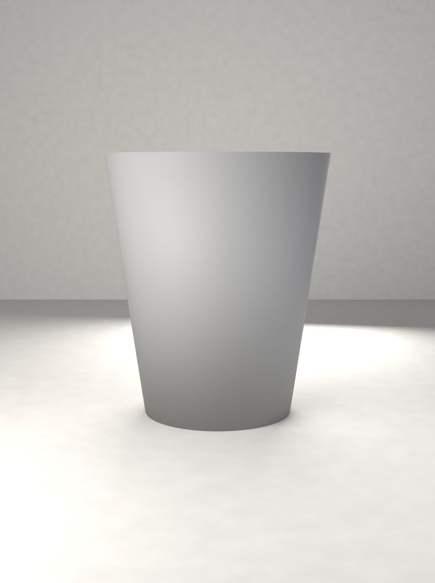 Konik Saksı (120 mm Üst Çap, 80 mm Alt Çap, 140 mm Yükseklik, Drenaj Delikli) görsel 2