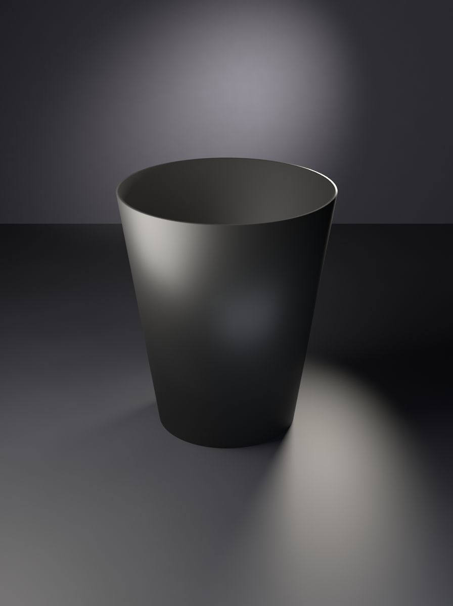 Konik Saksı (120 mm Üst Çap, 80 mm Alt Çap, 140 mm Yükseklik, Drenaj Delikli)