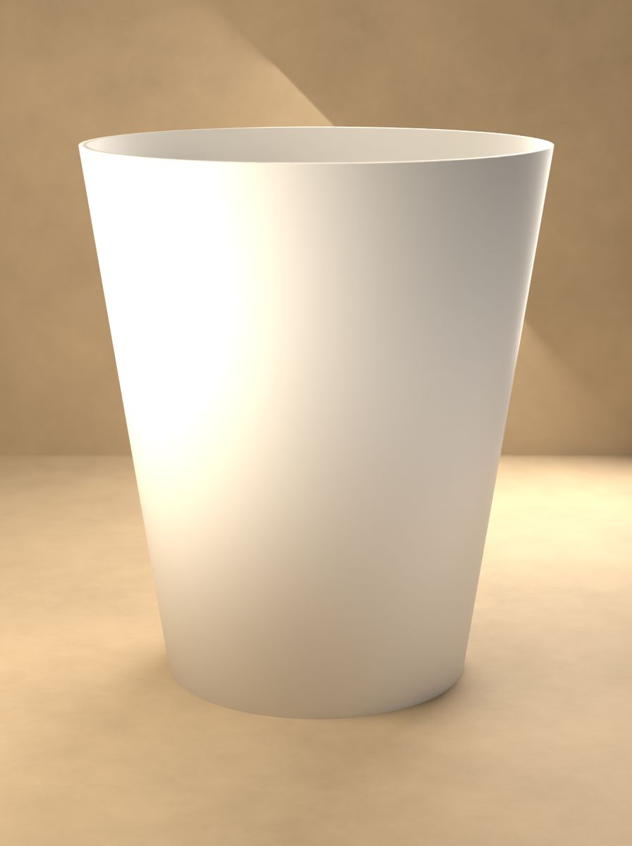 Konik Saksı (120 mm Üst Çap, 80 mm Alt Çap, 140 mm Yükseklik, Drenaj Delikli) görsel 3