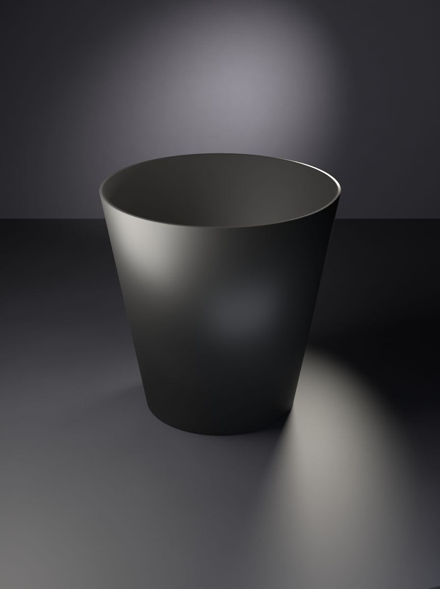 Konik Saksı (120 mm Üst Çap, 80 mm Alt Çap, 120 mm Yükseklik, Drenaj Delikli)