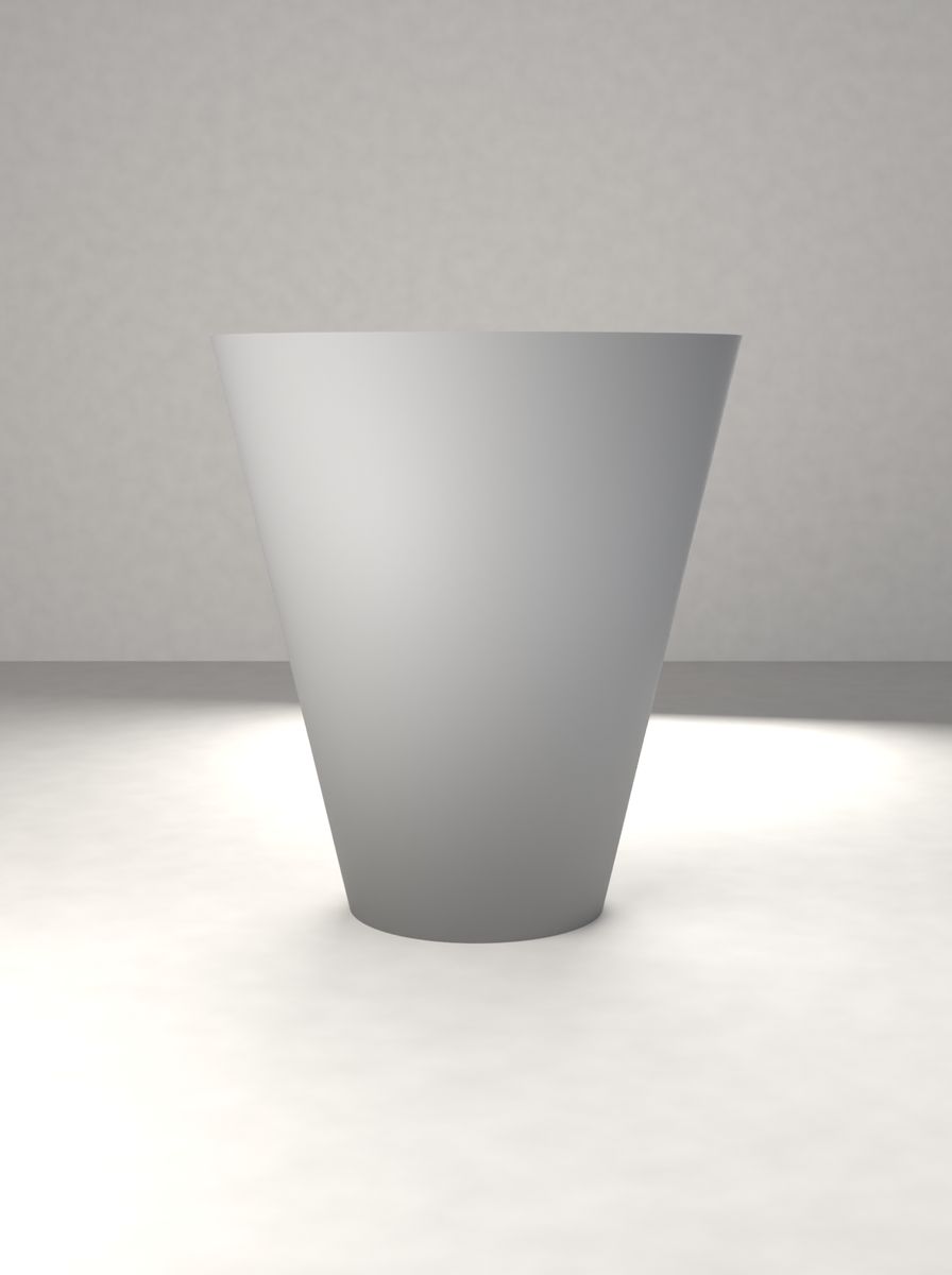 Konik Saksı (180 mm Üst Çap, 90 mm Alt Çap, 200 mm Yükseklik, Drenaj Delikli) görsel 2