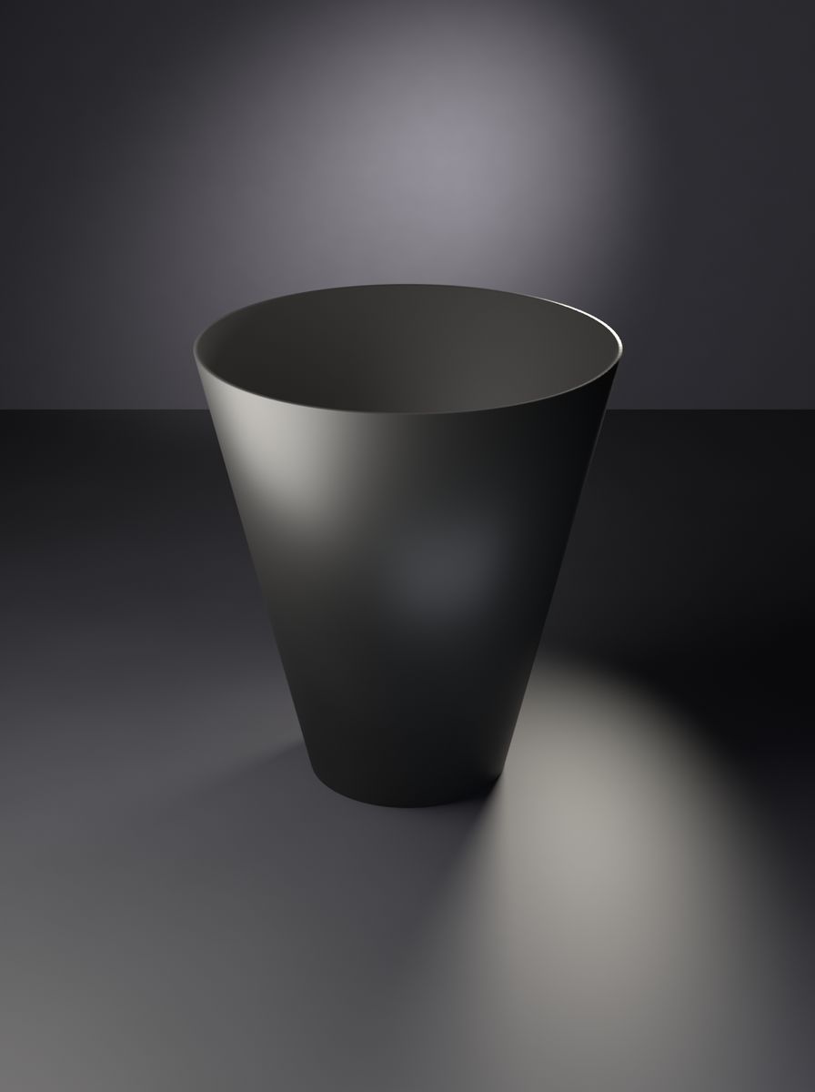 Konik Saksı (180 mm Üst Çap, 90 mm Alt Çap, 200 mm Yükseklik, Drenaj Delikli)