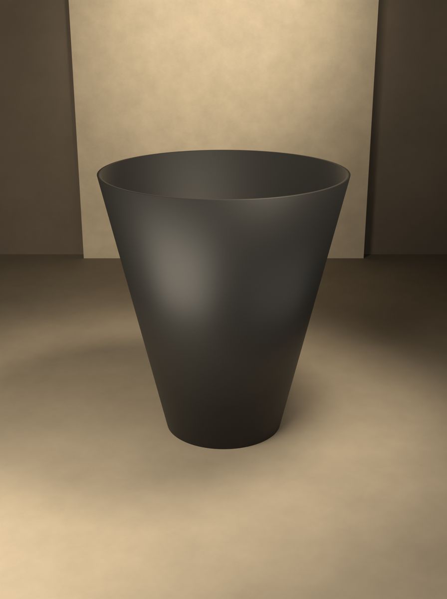 Konik Saksı (180 mm Üst Çap, 90 mm Alt Çap, 200 mm Yükseklik, Drenaj Delikli) görsel 4