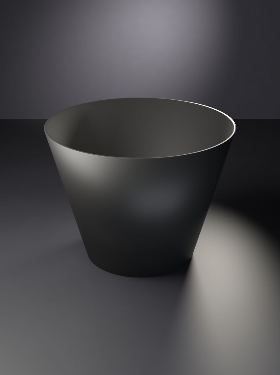 Konik Saksı (200 mm Üst, 120 mm Taban, 150 mm Yükseklik, Drenaj Delikli)