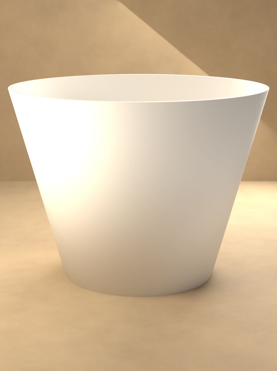 Konik Saksı (200 mm Üst, 120 mm Taban, 150 mm Yükseklik, Drenaj Delikli) görsel 3