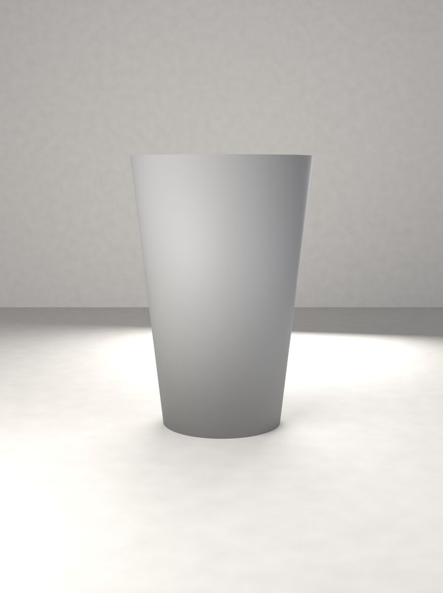 Konik Saksı (60 mm Üst Çap, 40 mm Alt Çap, 90 mm Yükseklik, Drenaj Delikli) görsel 2