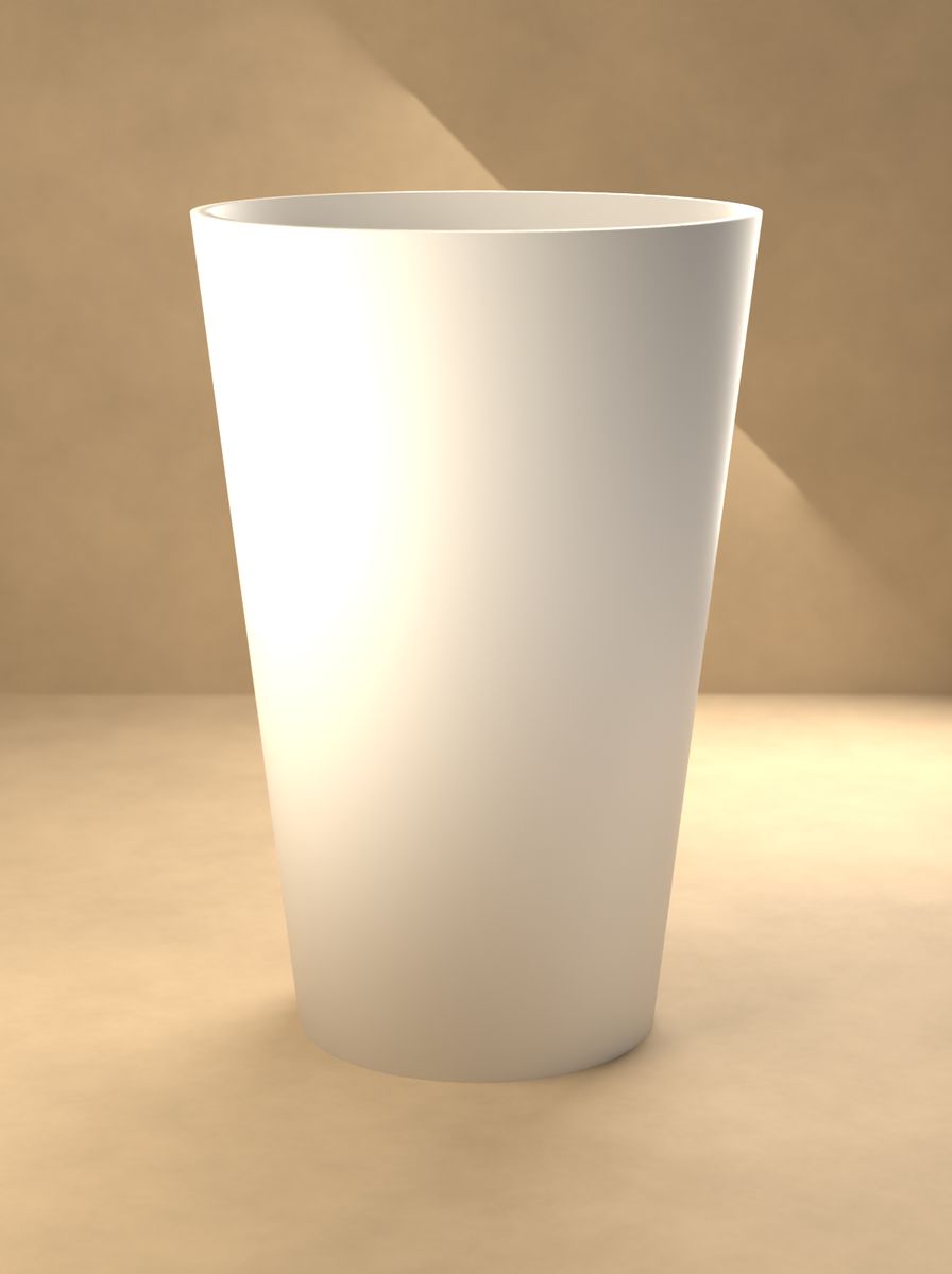 Konik Saksı (60 mm Üst Çap, 40 mm Alt Çap, 90 mm Yükseklik, Drenaj Delikli) görsel 3