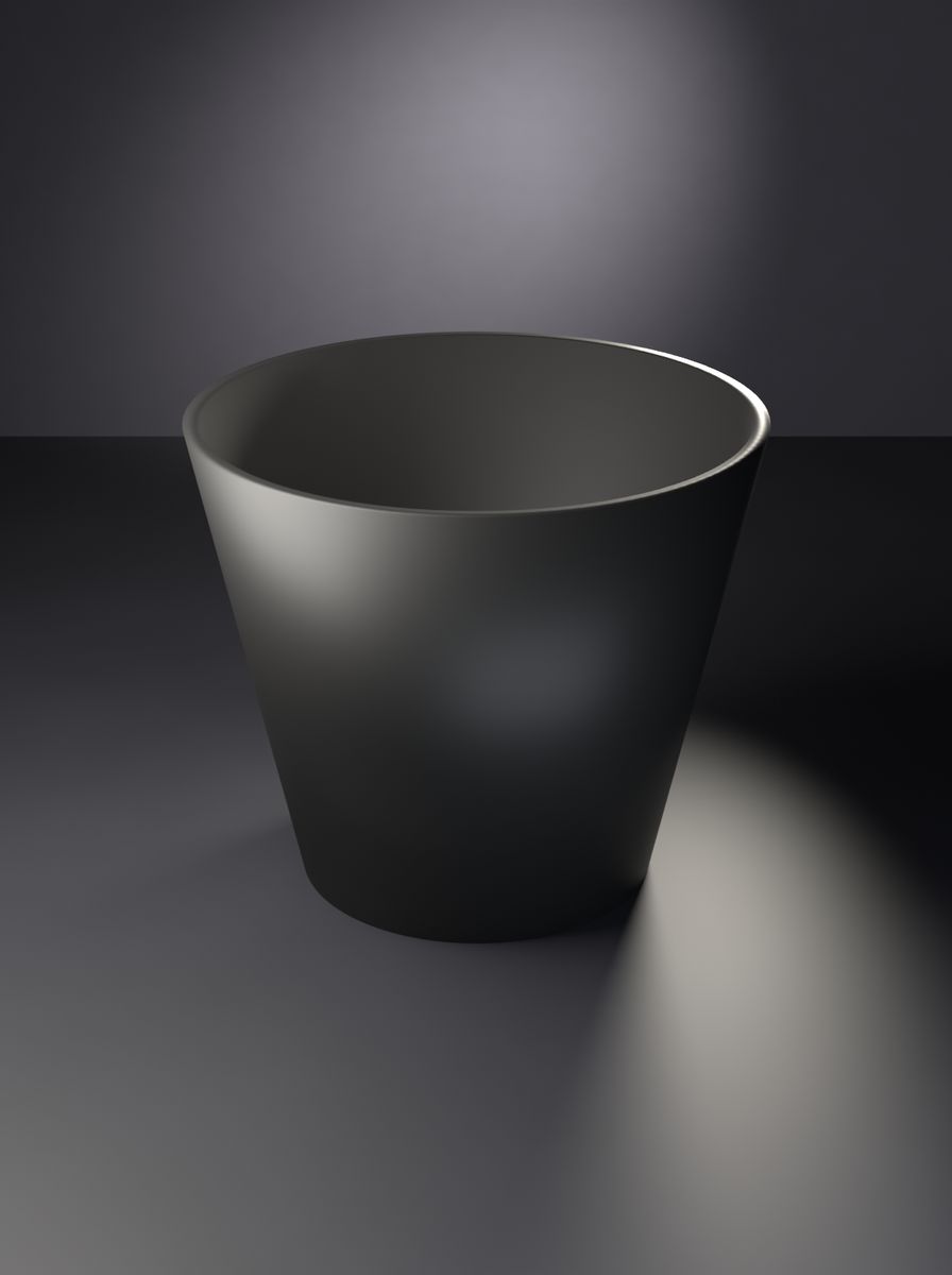 Konik Saksı (70 mm Üst Çap, 45 mm Alt Çap, 60 mm Yükseklik, Drenaj Delikli)