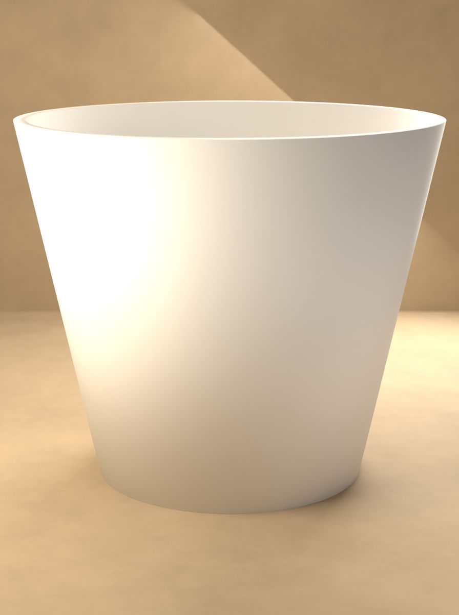 Konik Saksı (70 mm Üst Çap, 45 mm Alt Çap, 60 mm Yükseklik, Drenaj Delikli) görsel 3