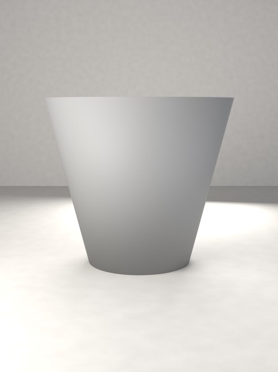 Konik Saksı (90 mm Üst Çap, 50 mm Alt Çap, 80 mm Yükseklik, Drenaj Delikli) görsel 2