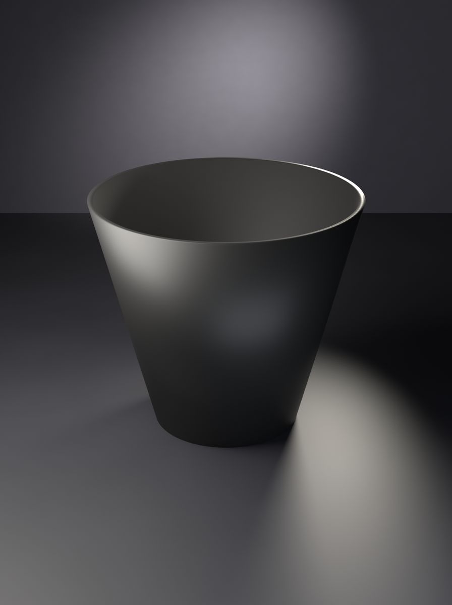 Konik Saksı (90 mm Üst Çap, 50 mm Alt Çap, 80 mm Yükseklik, Drenaj Delikli)