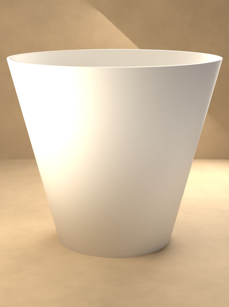 Konik Saksı (90 mm Üst Çap, 50 mm Alt Çap, 80 mm Yükseklik, Drenaj Delikli) görsel 3