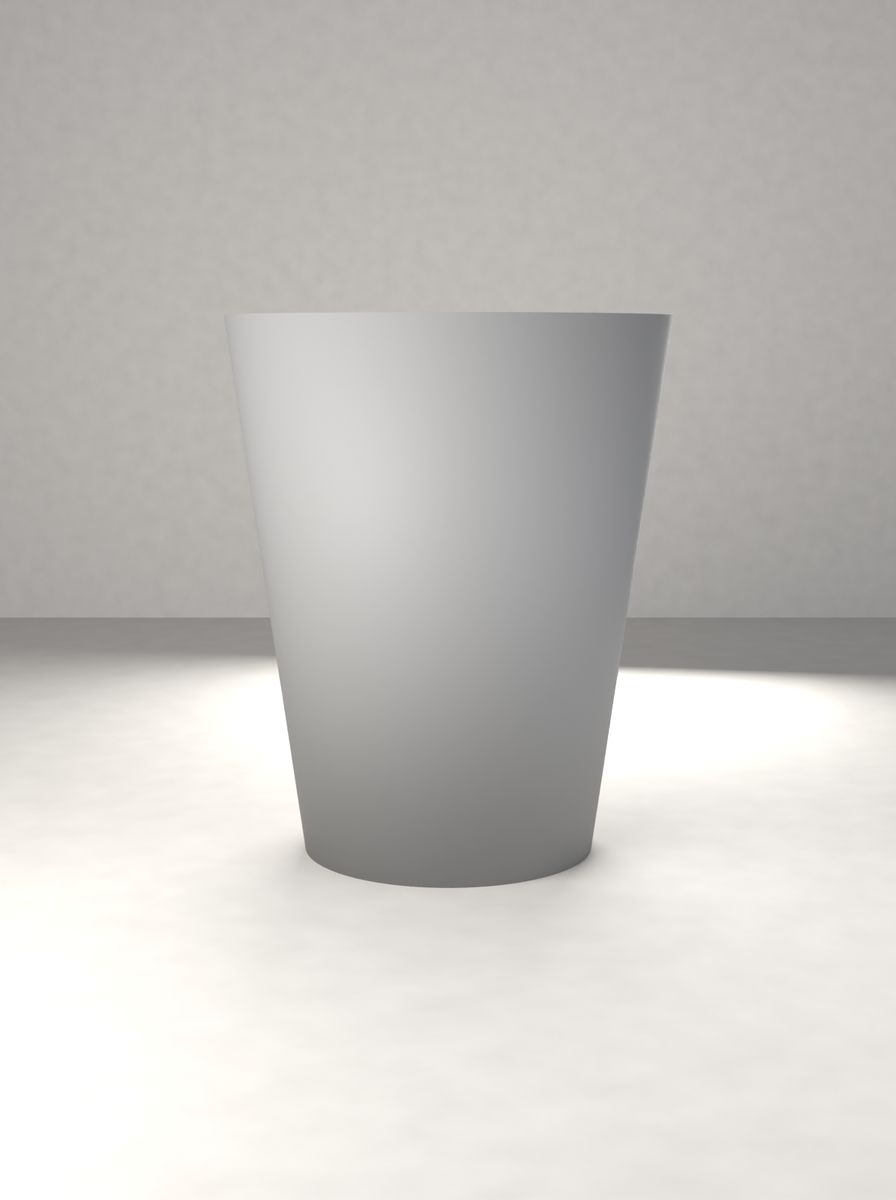 Konik Saksı (90 mm Üst Çap, 60 mm Alt Çap, 110 mm Yükseklik, Drenaj Delikli) görsel 2
