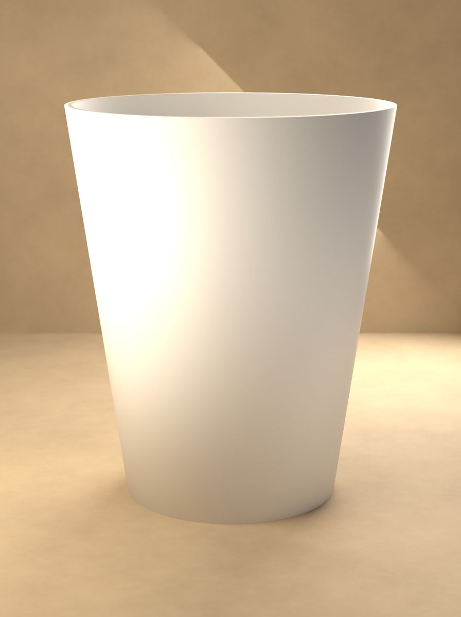 Konik Saksı (90 mm Üst Çap, 60 mm Alt Çap, 110 mm Yükseklik, Drenaj Delikli) görsel 3