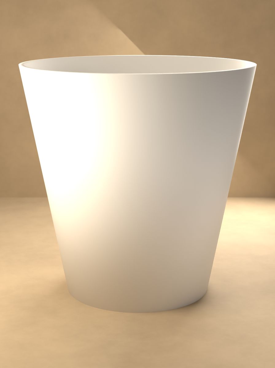 Konik Saksı (95 mm Üst Çap, 60 mm Alt Çap, 95 mm Yükseklik, Drenaj Delikli) görsel 3