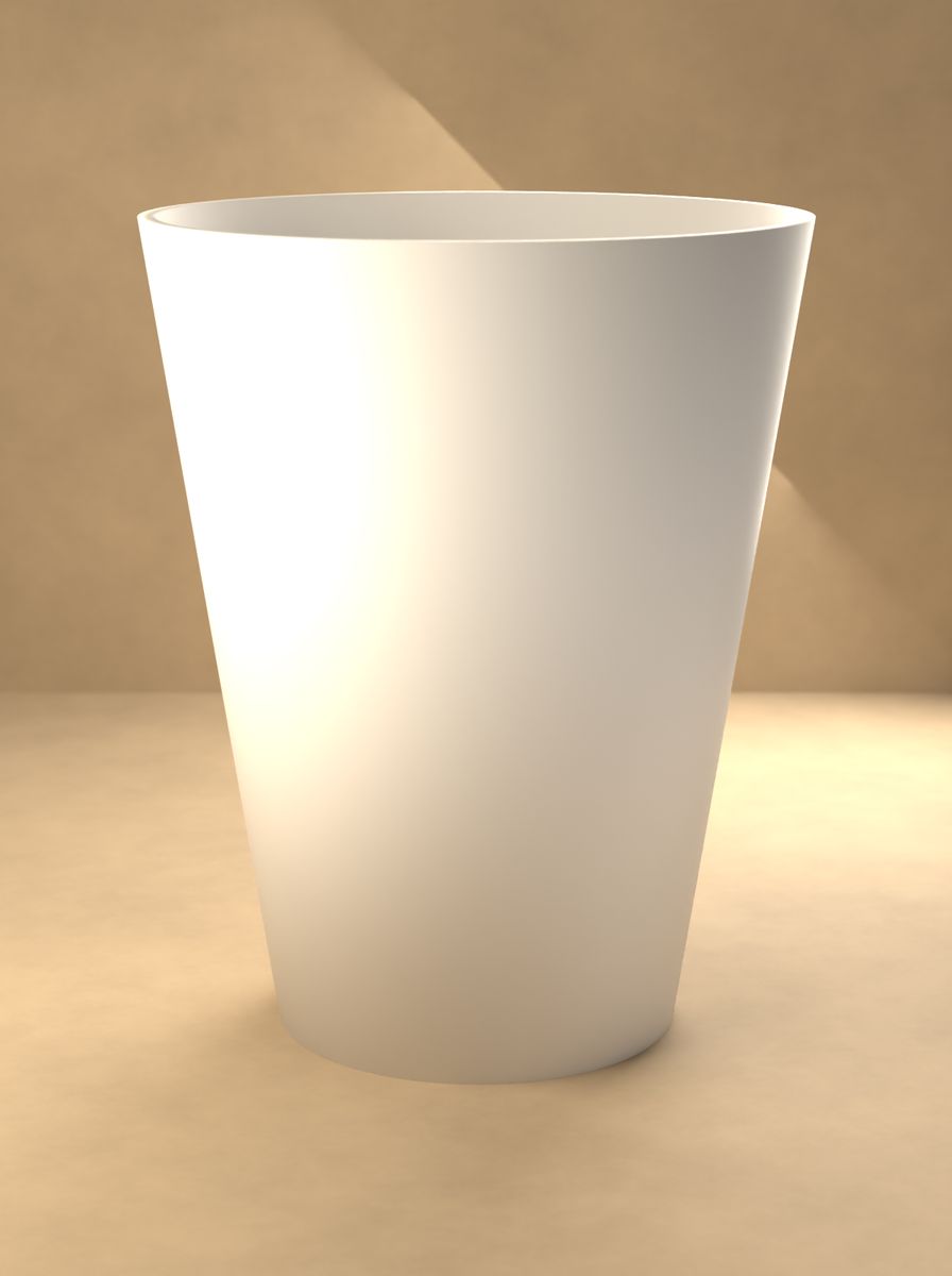 Konik Vazo (80 mm Üst Çap, 50 mm Alt Çap, 100 mm Yükseklik) görsel 3