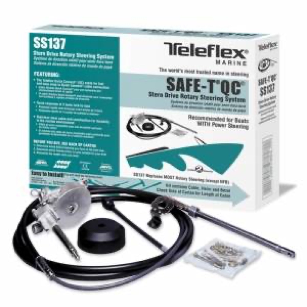 Teleflex Safe-T QC SS13708 Dümen Sistemi, 22 Feet (45.49.722)