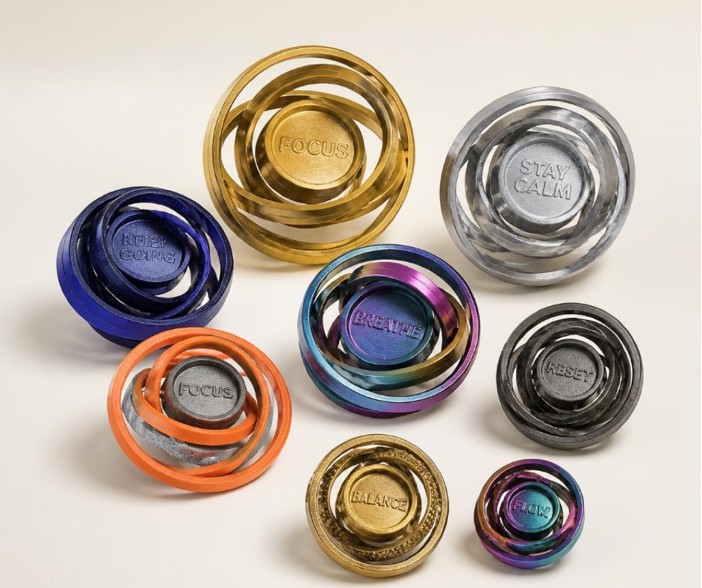 Masaüstü Jiroskop Fidget Spinner (Dönen Halkalı) görsel 2