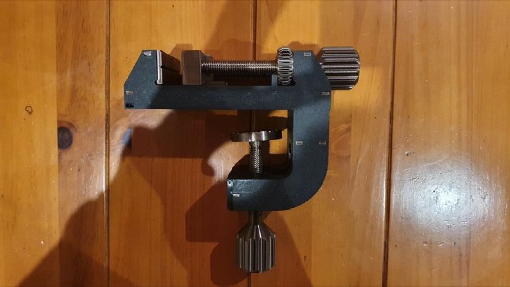 Masaya Kelepçeli Mini Mengene (Tezgah / Hobi Mengenesi) görsel 2