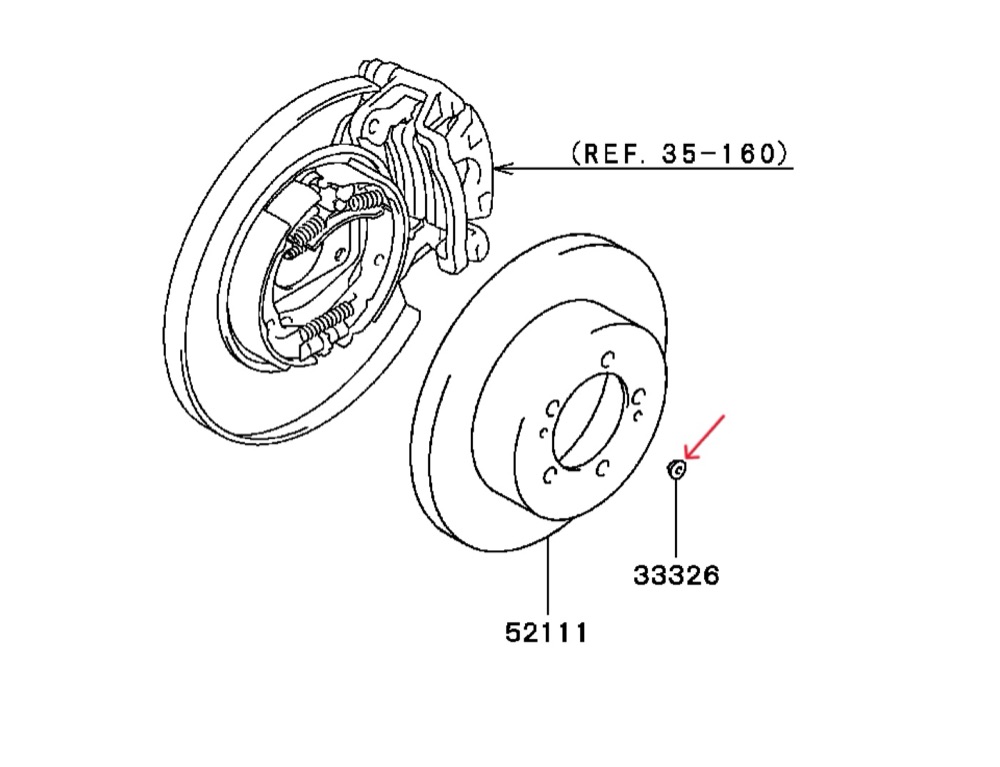 Mitsubishi Tekerlek Göbeği Tapası (MB407635)