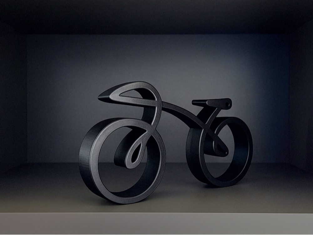 Scultura Minimalista di Bicicletta Decorazione