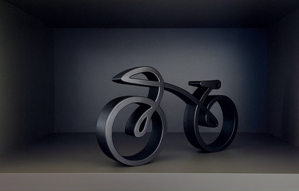 Scultura Minimalista di Bicicletta Decorazione görsel 4