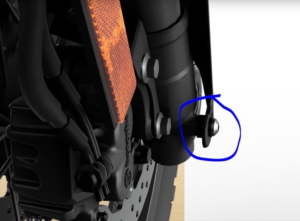 Yamaha Tenere 700 Ön Çatal Çamurluk Vidası (M6 x 20 Feda Vidası)