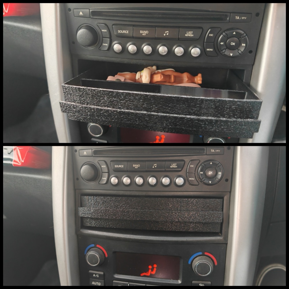 Peugeot 207 Orta Konsol Çekmece Tepsisi görsel 2