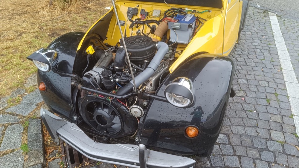 Citroën 2CV Soğutma Tüneli Hava Borusu (Üç Parçalı) görsel 3