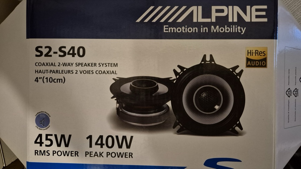 Alpine S2-S40 4" Hoparlör Adaptörü görsel 4