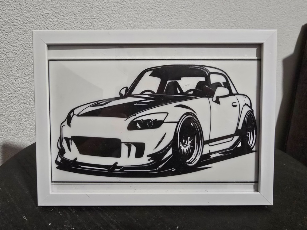 Honda S2000 Line Art Panosu