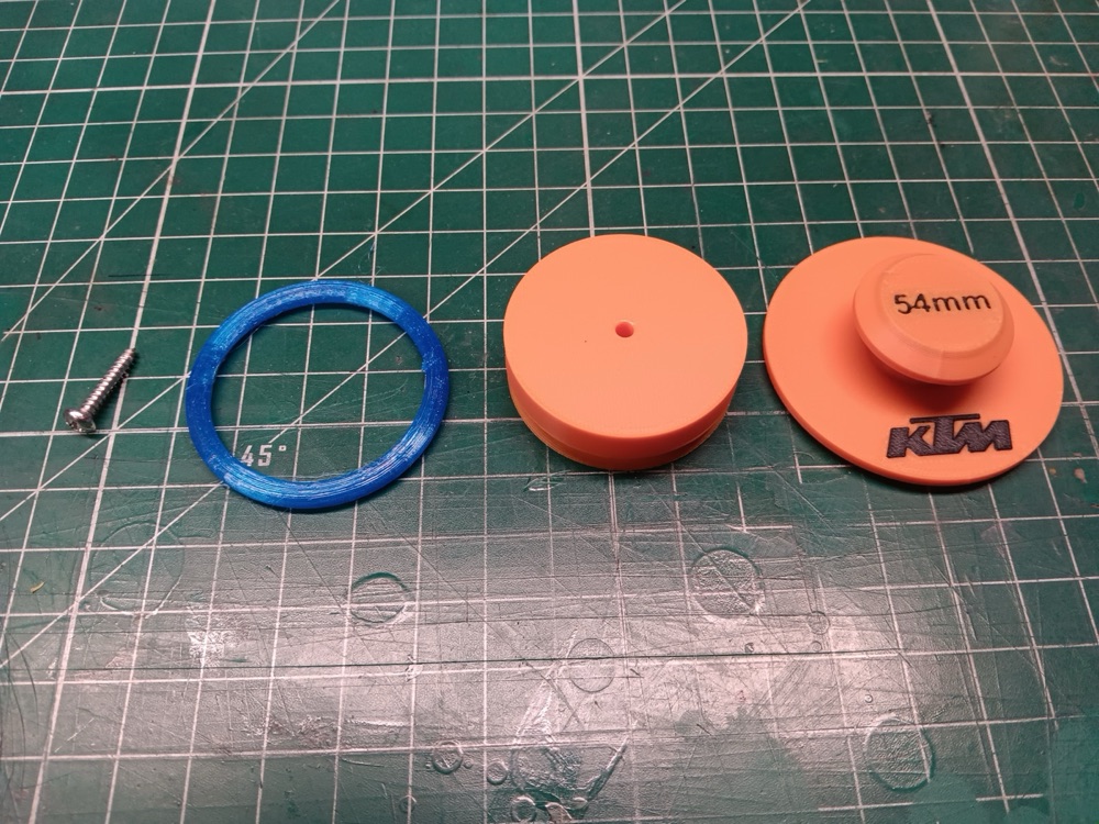 KTM LC8 Gaz Gövdesi Kapak Plakası (54mm) görsel 4