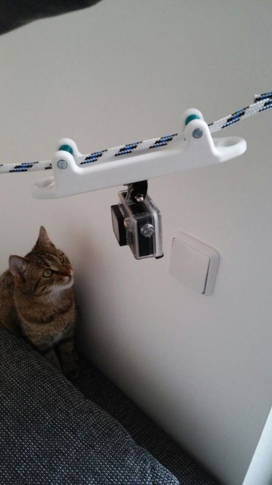Yelkenli Halati Icin GoPro Kamera Kizagi