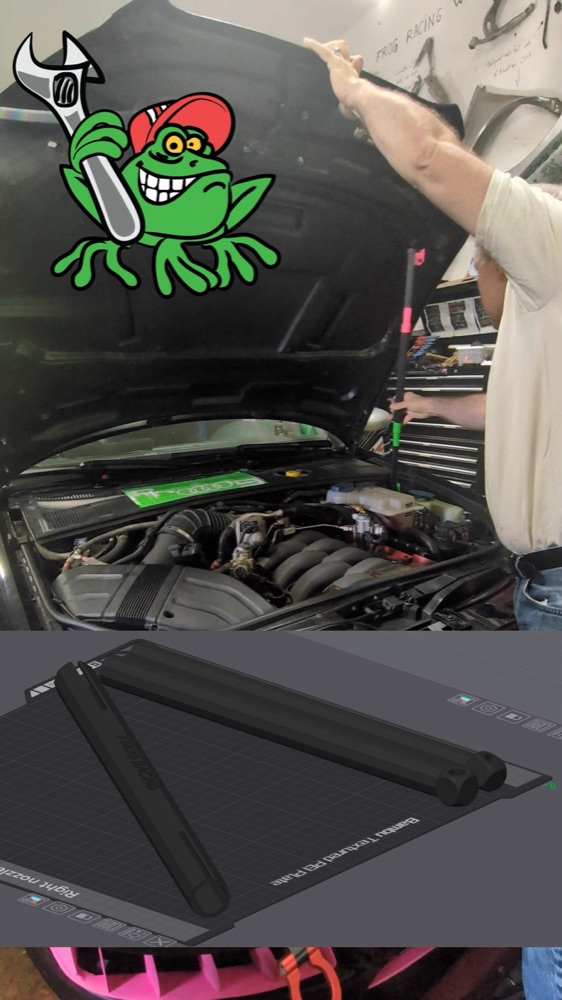 Audi RS4 Karbon Kaput İçin Katlanır Kaput Çubuğu görsel 2