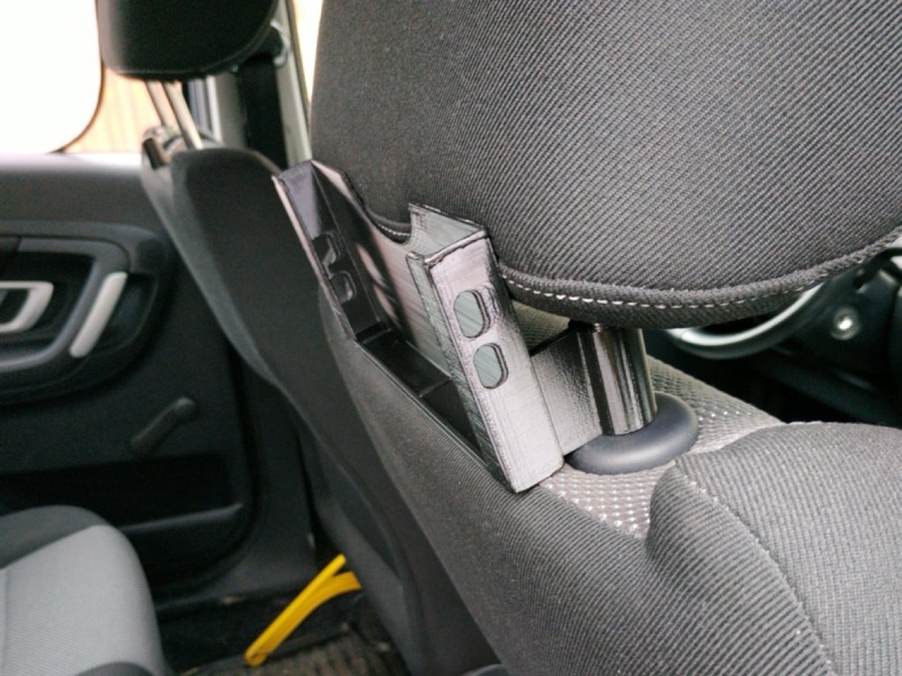 Headrest phone holder for Škoda Fabia 2 görsel 3