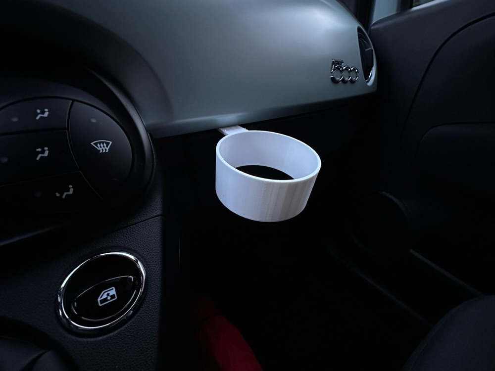 Fiat 500 Torpido Gözü Şişe Tutucu görsel 3