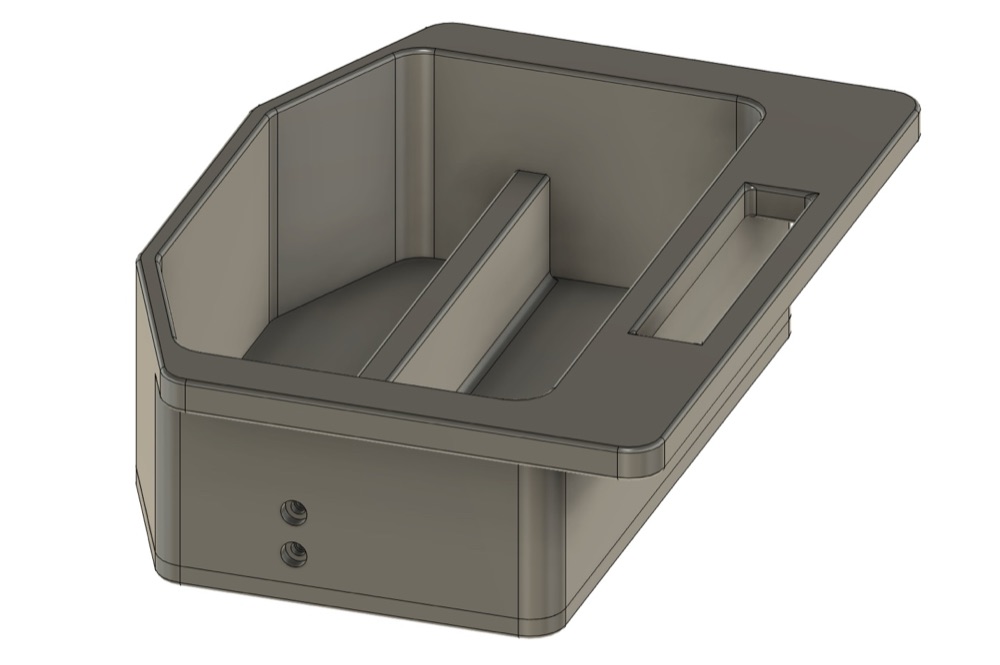 Tesla Model 3 Highland orta konsol sürgülü tepsi görsel 2