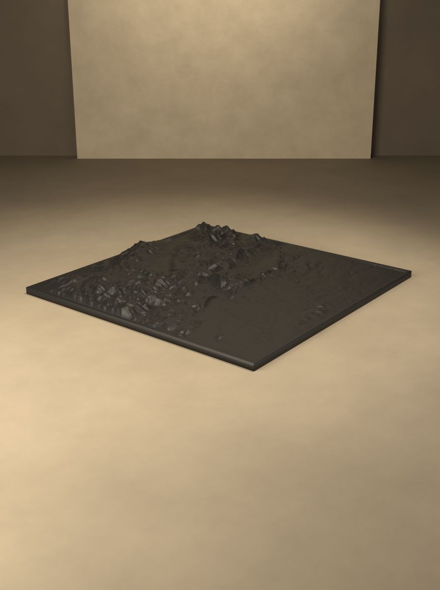Nemrut Dağı Rölyef Haritası (200 × 200 mm, Topografik Duvar Dekoru) görsel 3