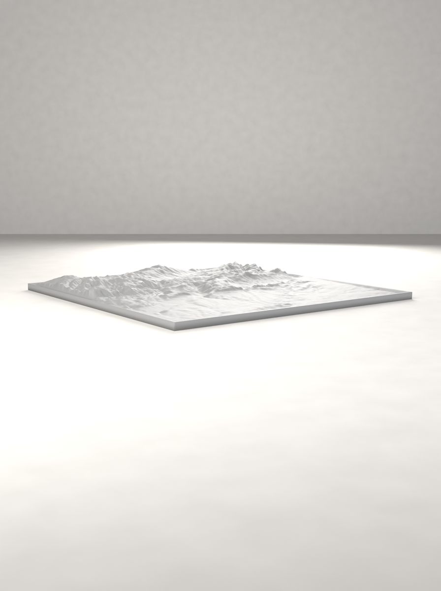 Nemrut Dağı Rölyef Haritası (200 × 200 mm, Topografik Duvar Dekoru) görsel 4