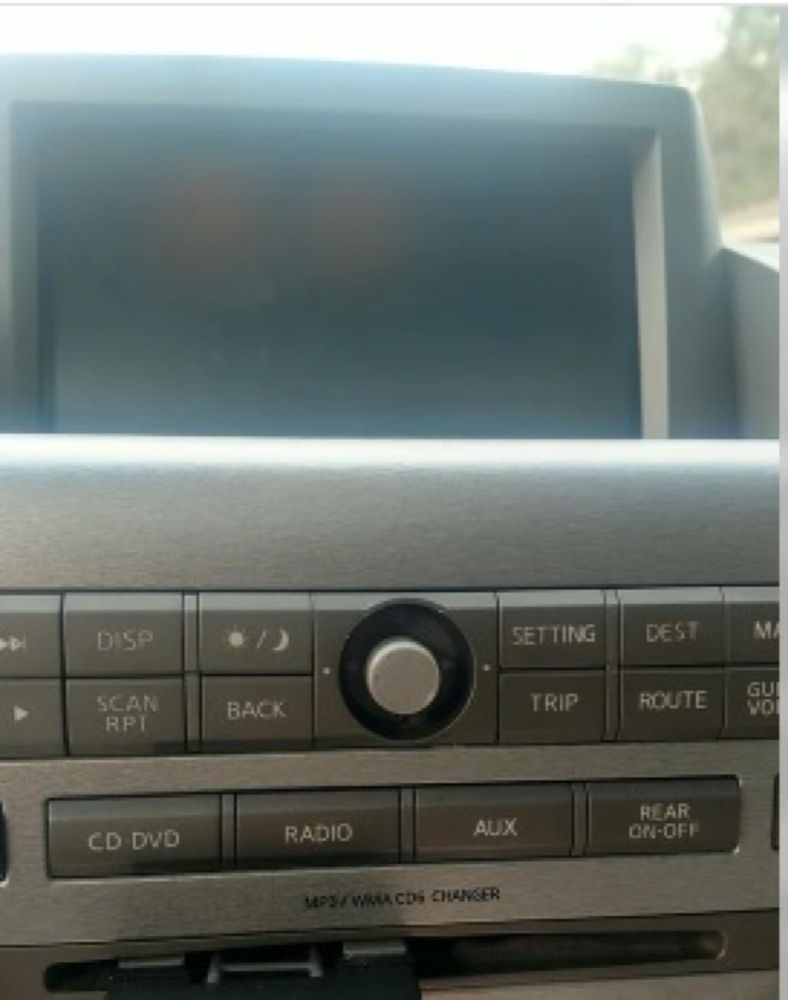Nissan radyo ve navigasyon düğme paneli