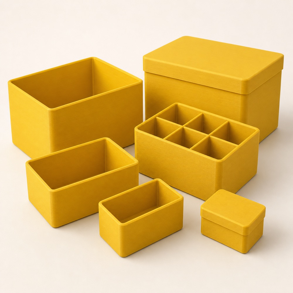 Ölçüye Özel Kutu / Organizer (Kapaklı · Bölmeli)