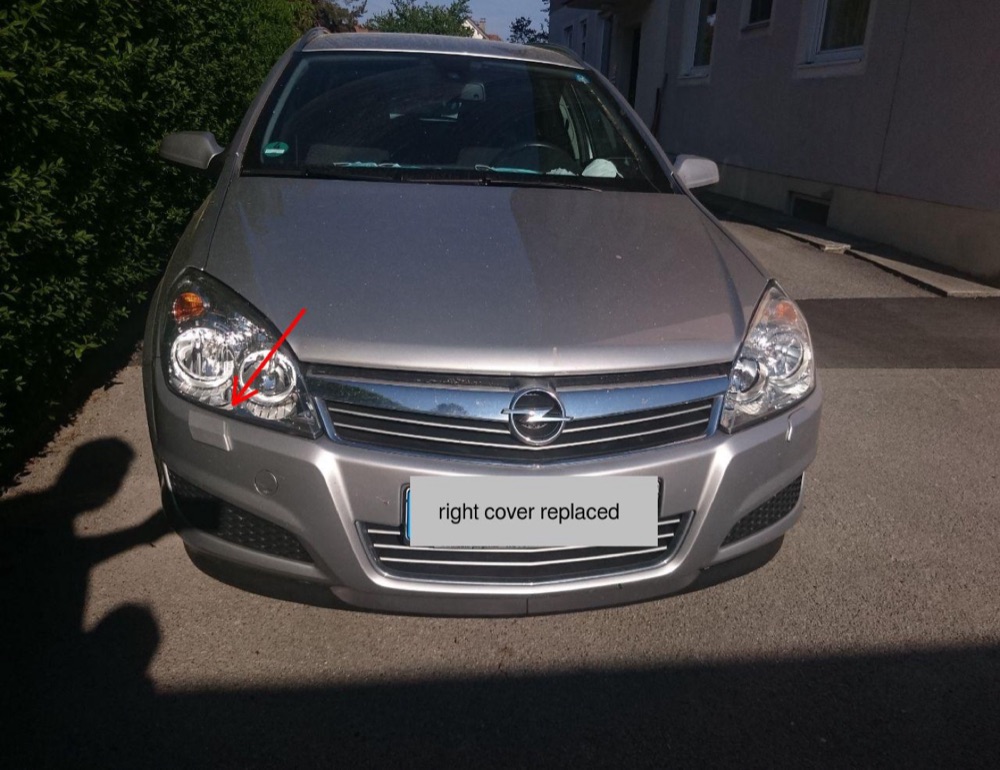 Opel Astra H Far Yıkama Kapağı görsel 2