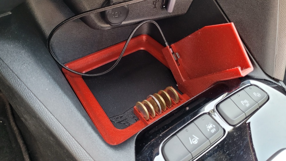 Opel Corsa F Telefon Standı ve Bozuk Para Düzenleyici