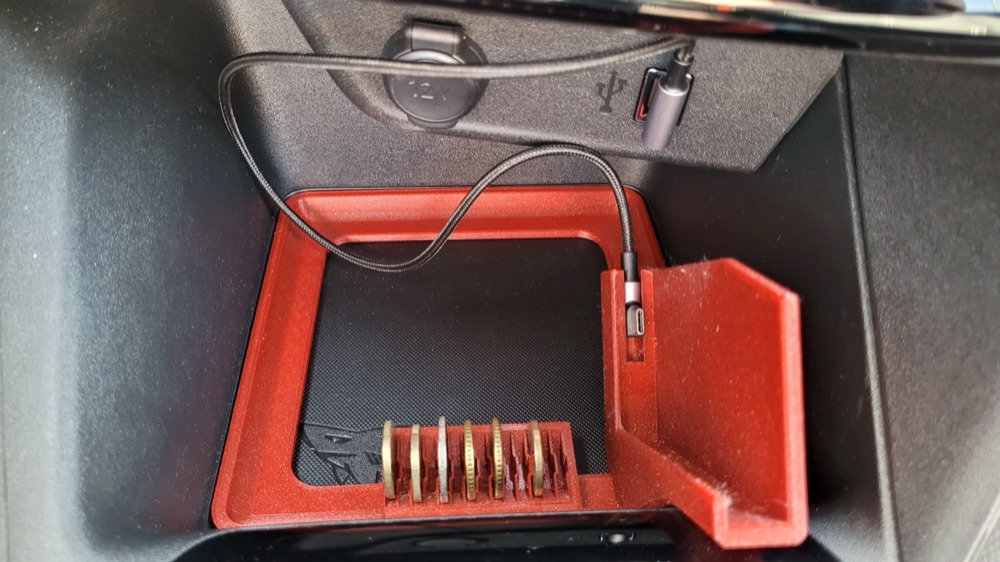 Opel Corsa F Telefon Standı ve Bozuk Para Düzenleyici görsel 2